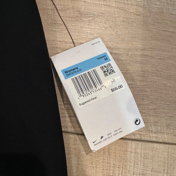 NIKE WOMENS BLACK TRAINING LEGGINGS NEW MEDIUM - Picture 2 of 9